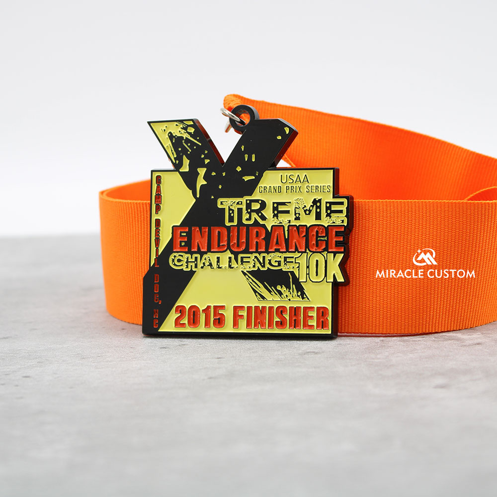 Custom Grand Prix Series Xtreme Endurance Challenge 10k Race Medals