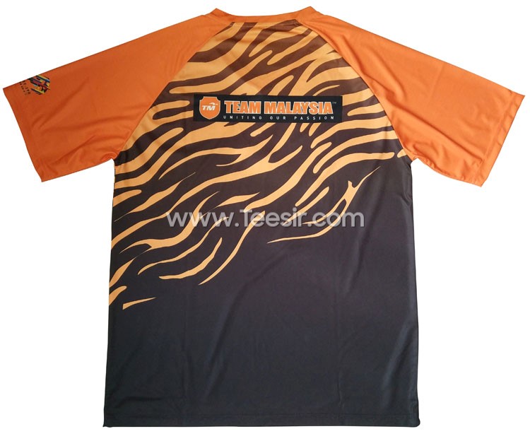 Custom Team Malaysia Sports Tshirts-www.miraclecustom.com