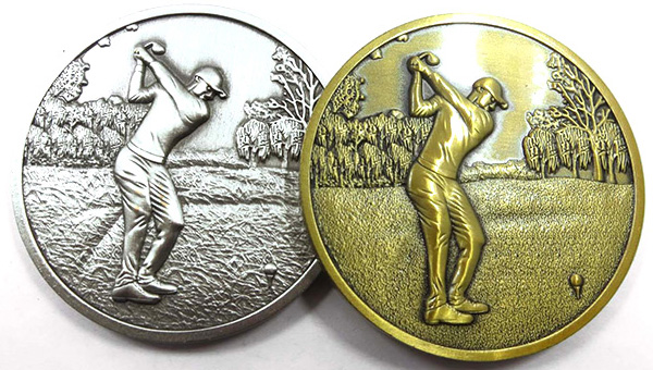 custom golf medals sample picture from website