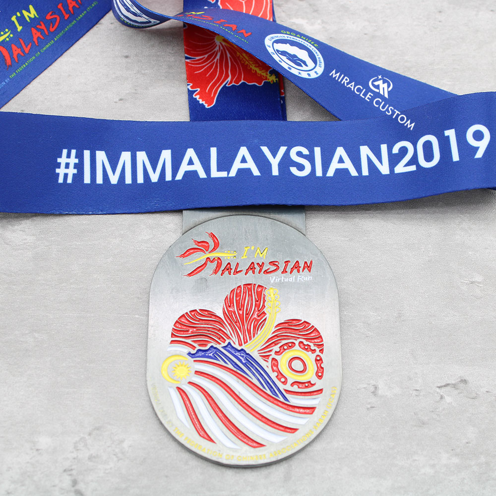 Custom I'm Malaysian Virtual Run 42KM Finisher Medals