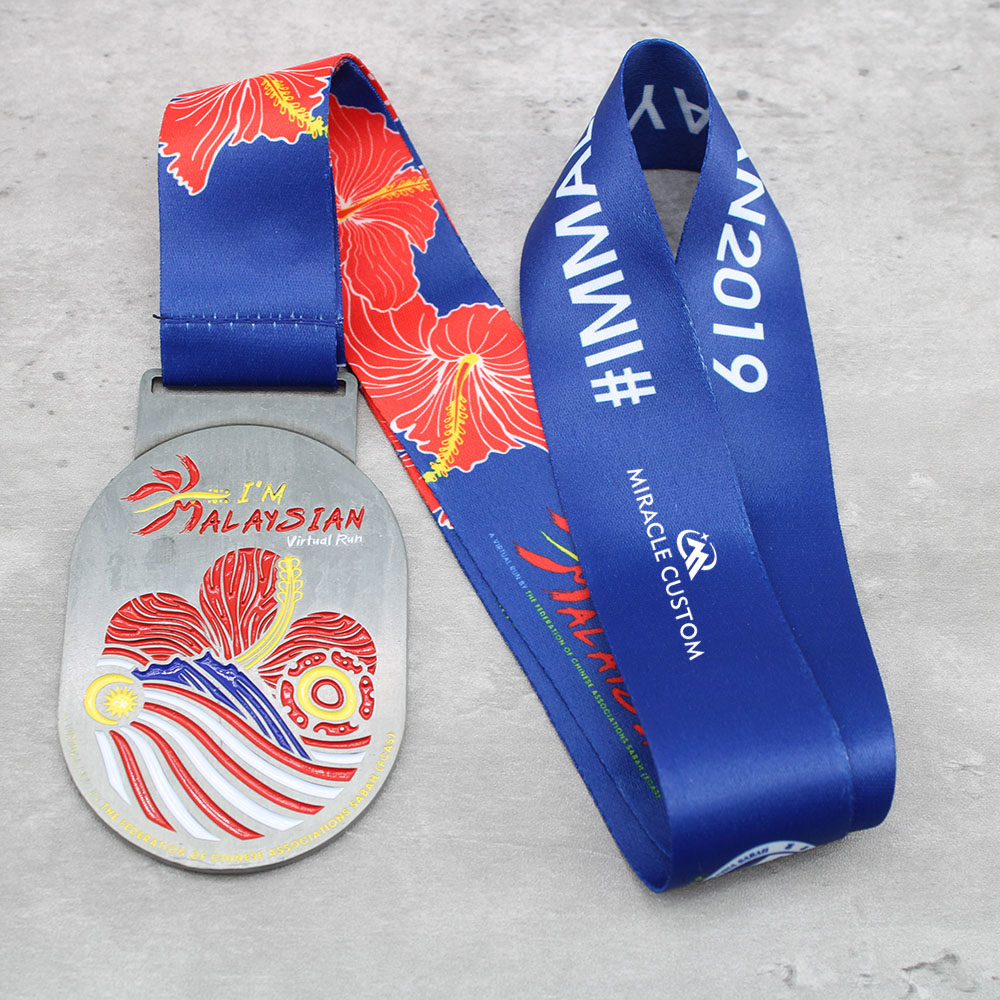 Custom I'm Malaysian Virtual Run 42KM Finisher Medals