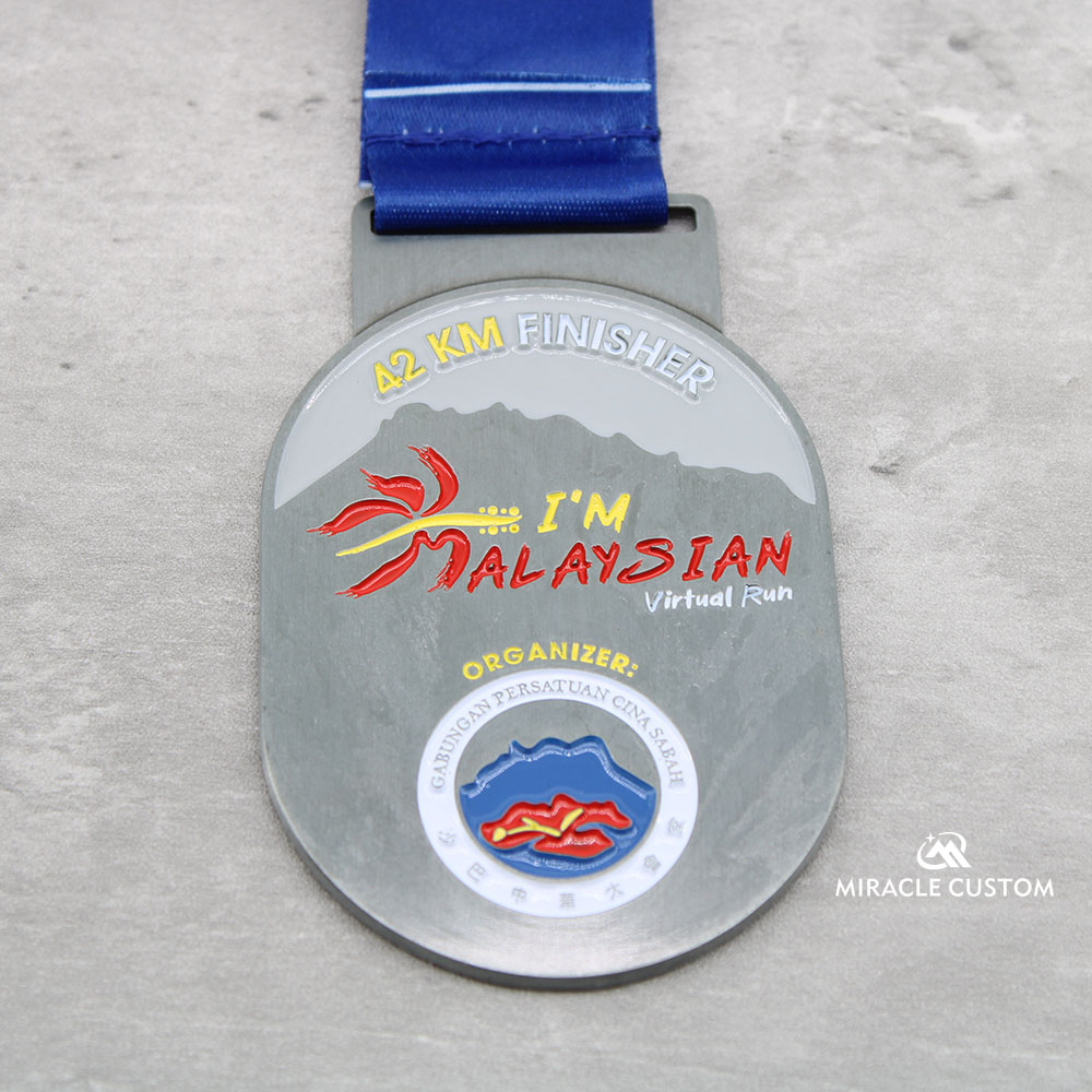 Custom I'm Malaysian Virtual Run 42KM Finisher Medals