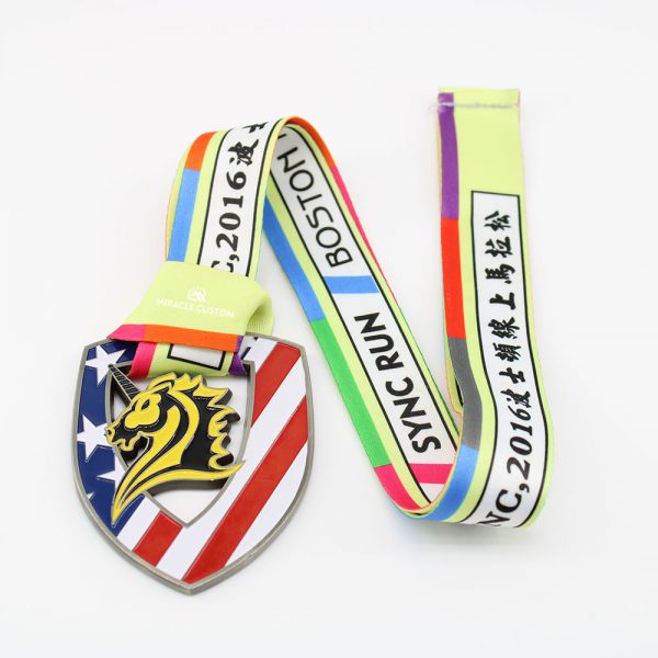 custom boston online marathon medals