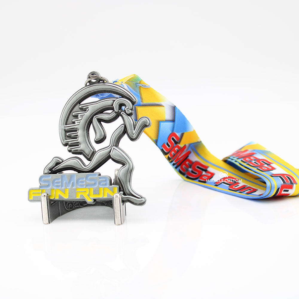 custom fun run medals semesa|Sports medals| Miracle Custom