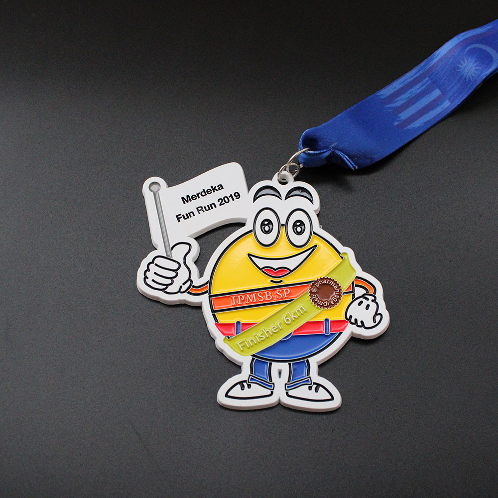 custom merdeka fun run medals