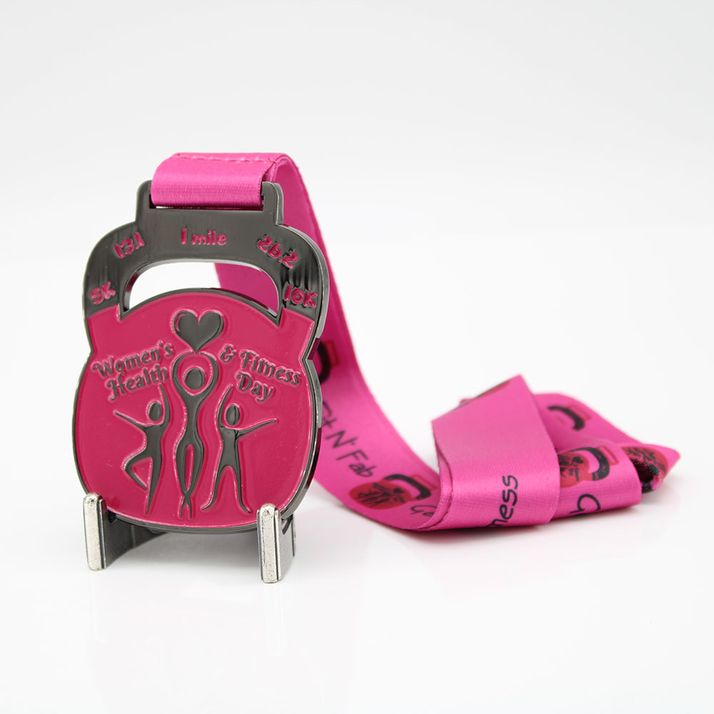 Custom Womens Health Fun Run Medals