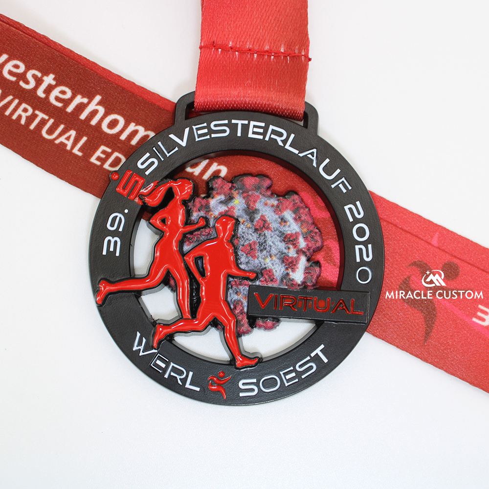 Custom Virtual Race Medals Hollowed Out Medals