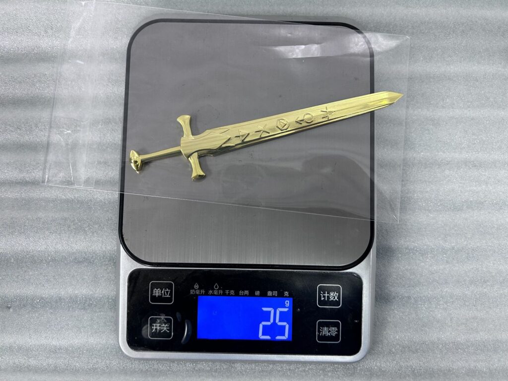 Shiny Silver Trim Excalibur Letter Opener