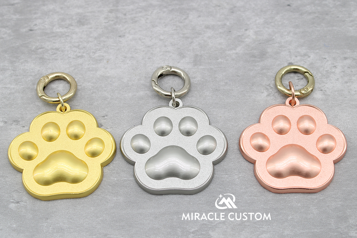 Custom 3D Dog Paw Key chains