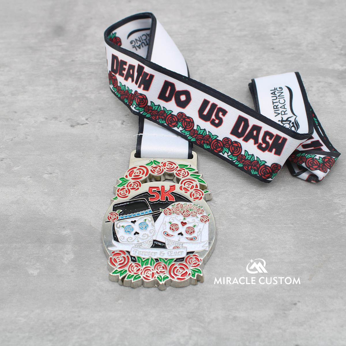 Custom Shiny Finish Glitter Medals