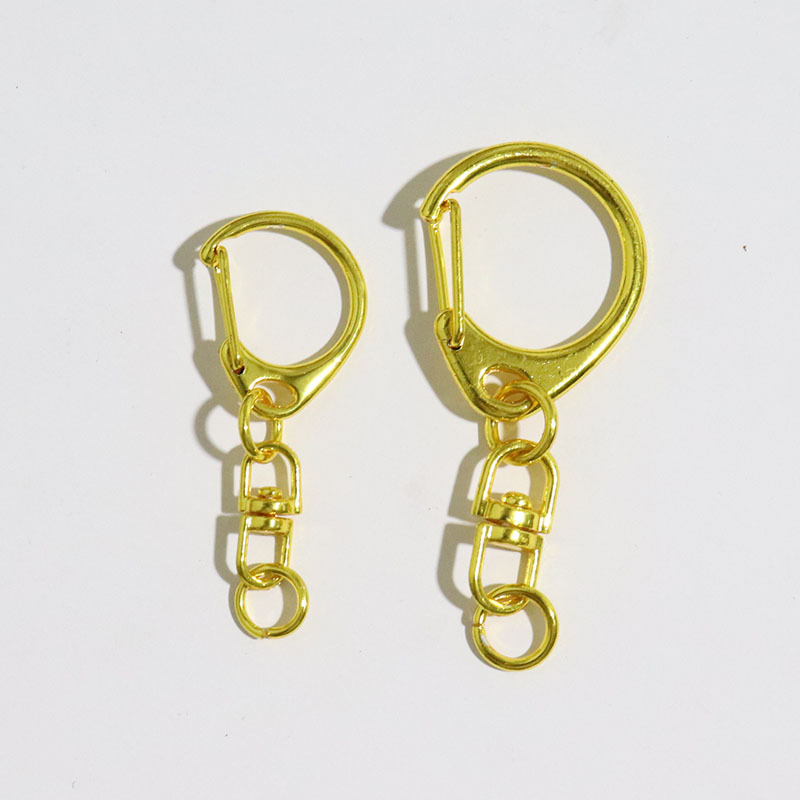 Wholesale 23mm Lobster Clasps with Chain C buckle Snap Hook Swivel Keychains