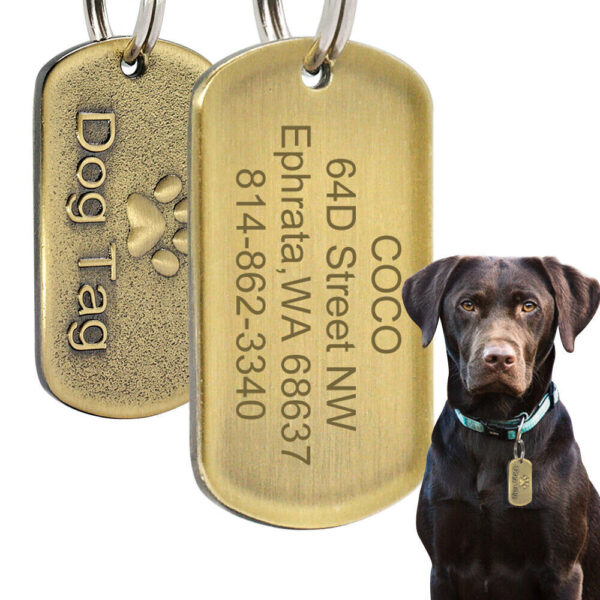 Wholesale Military Style Dog ID Tag