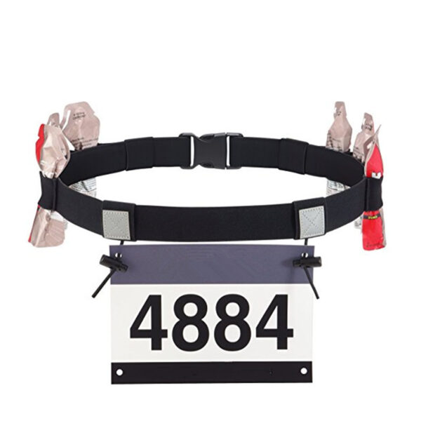 Marathon Race Number Belt With Gel Holder Running Belt Sports