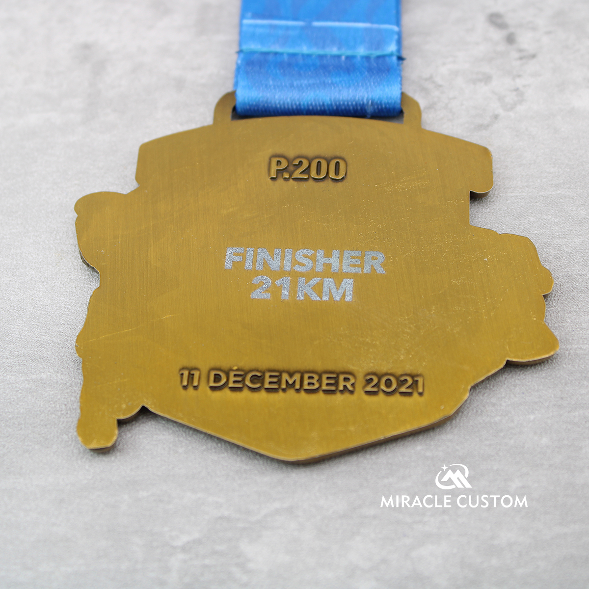 Custom Bridge Marathon 21KM Finisher Medals